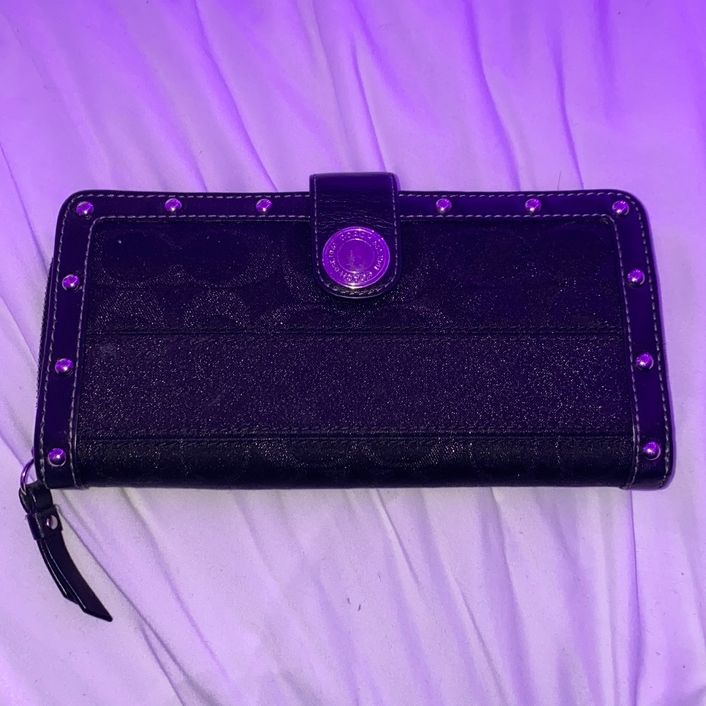 Black coach wallet